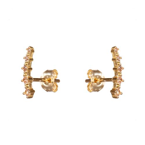 Crawler Earrings: Champagne