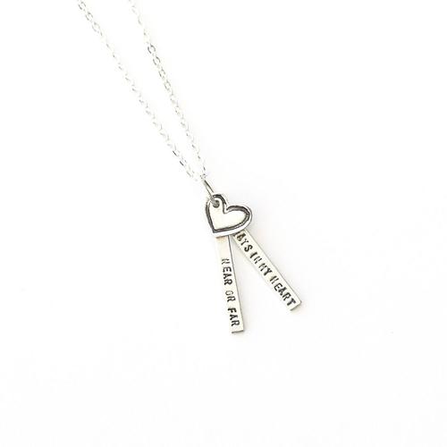 Quote Necklace: Near or Far