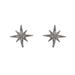  Silver Starburst Earrings