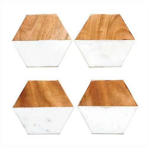Marble/Mango Wood Coasters