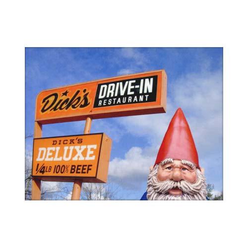  Gnome Seattle Postcard : Dick's