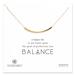  Balance Tube Necklace : Gold