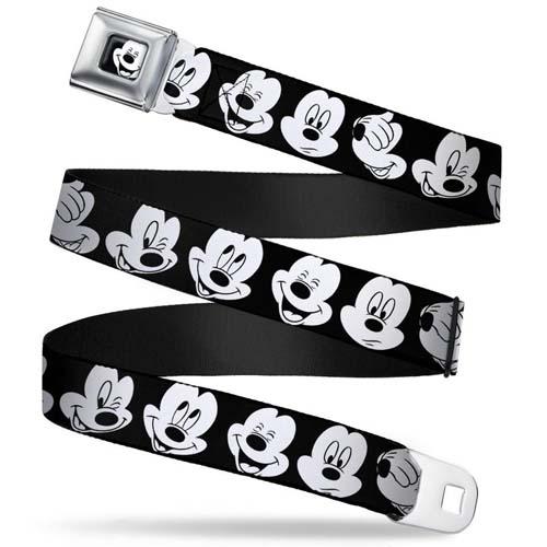 Seatbelt Belt: Mickey Mouse Face2