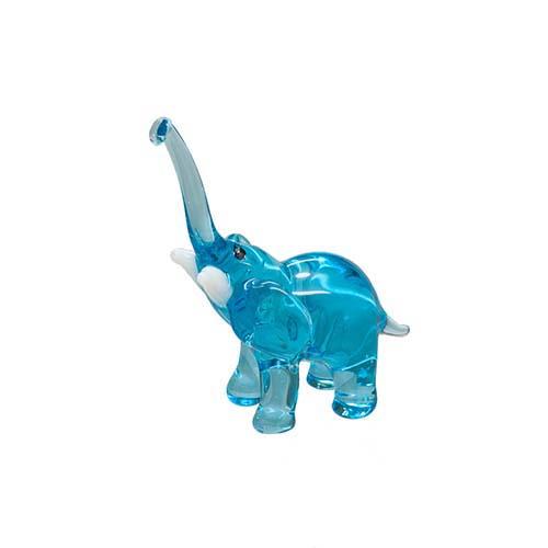 Medium Glass Miniature Elephant