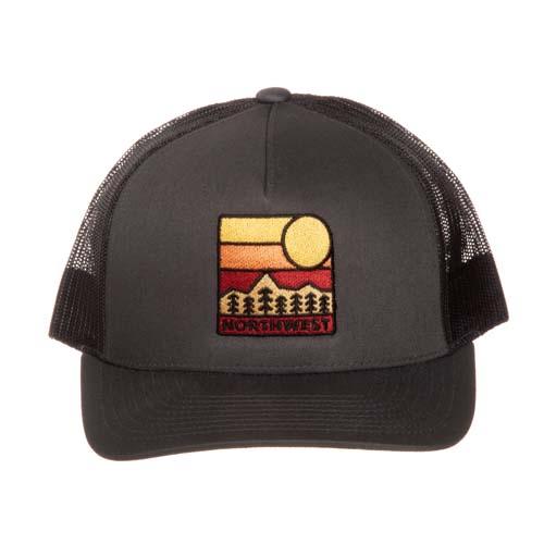 Truckers Cap: NW Sunset/Charcoal