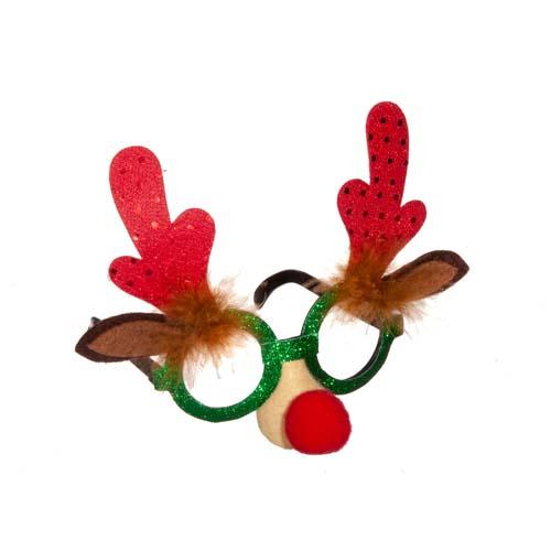  Reindeer Character Glasses : Red