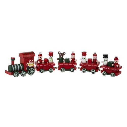 Christmas Train Figurine: Red