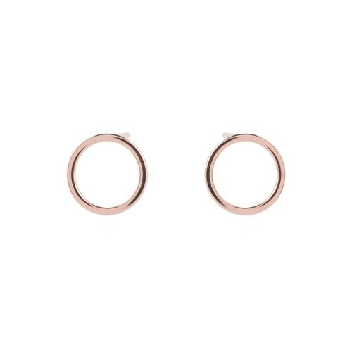 Circles Earrings: Rose Gold