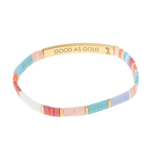 Miyuki Bracelet: Good As Gold/Gold