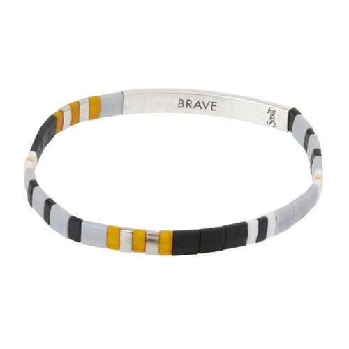 Miyuki Bracelet: Brave/Silver