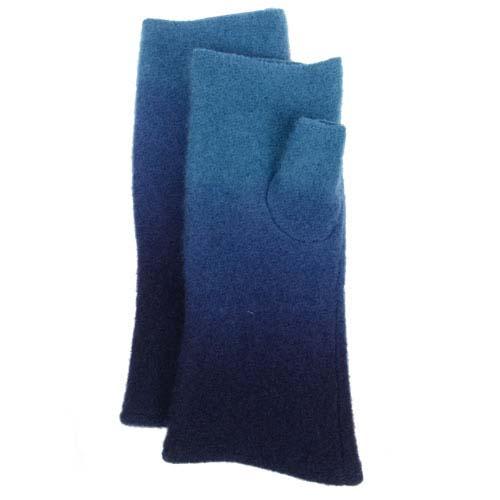 Gayle Fingerless Gloves: Blue Ombré