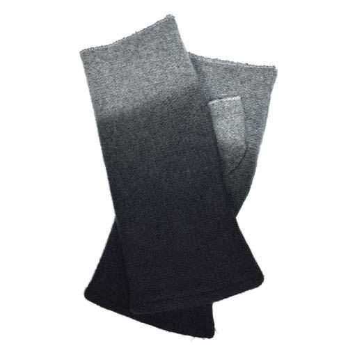  Gayle Fingerless Gloves : Gray/Black