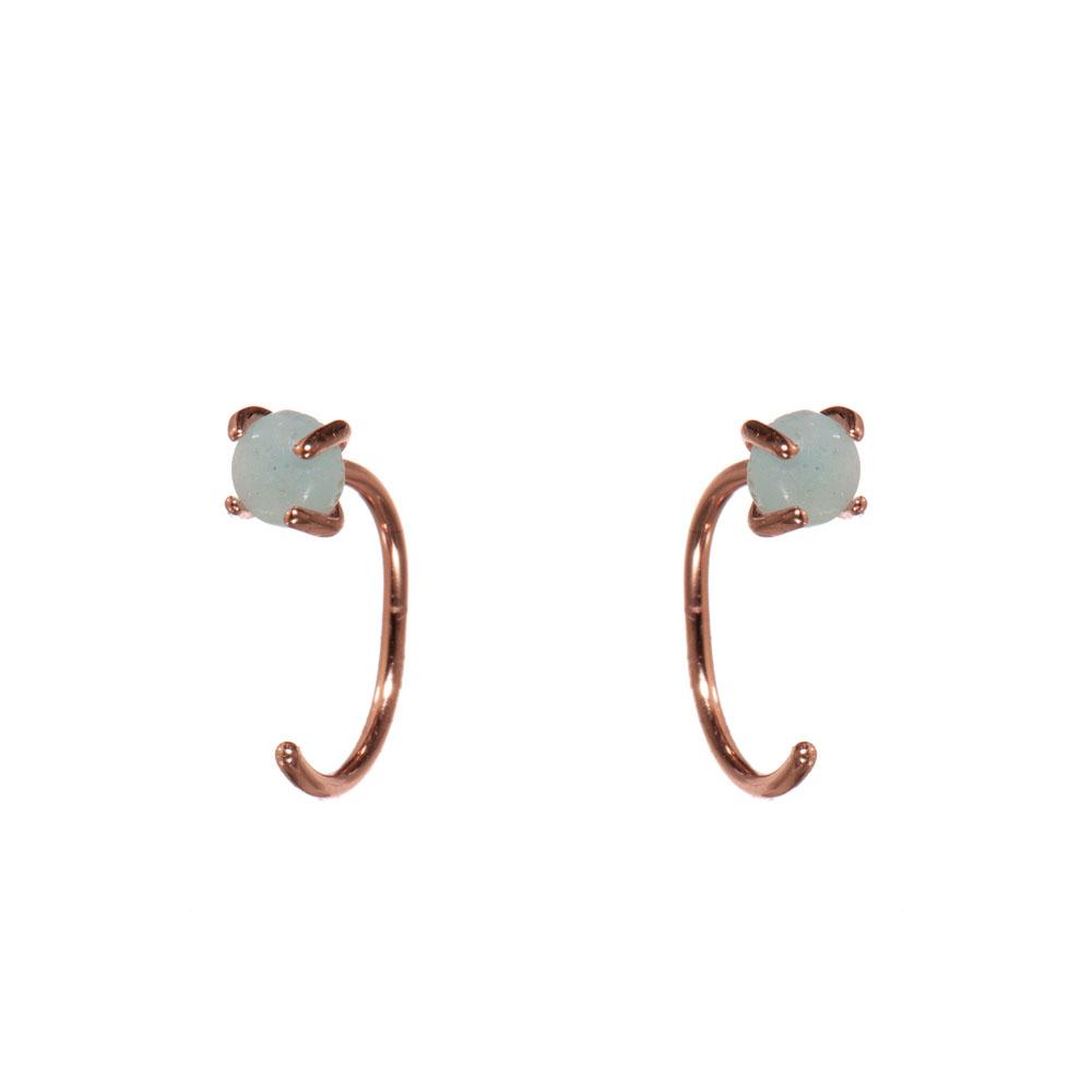  Huggies Earrings : Amazonite