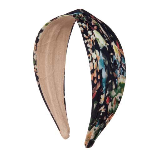  Floral Twist Headband : Black