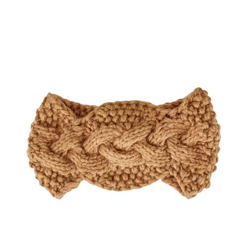 Cable Knit Headband: Msutard