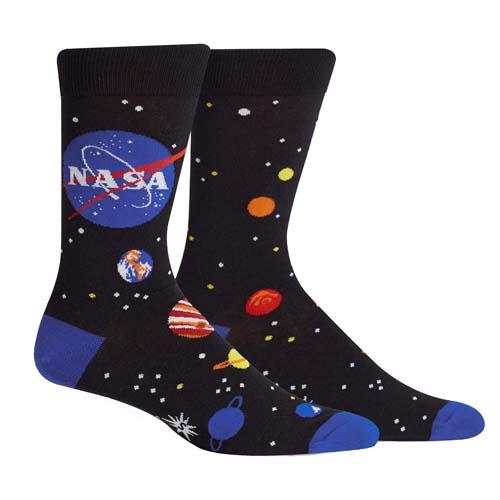 Men's Crew Socks: Solar System