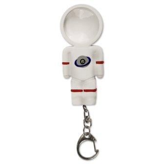  Spaceman Magnifier Led Keychain