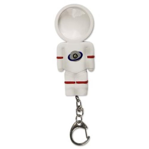 Spaceman Magnifier LED Keychain